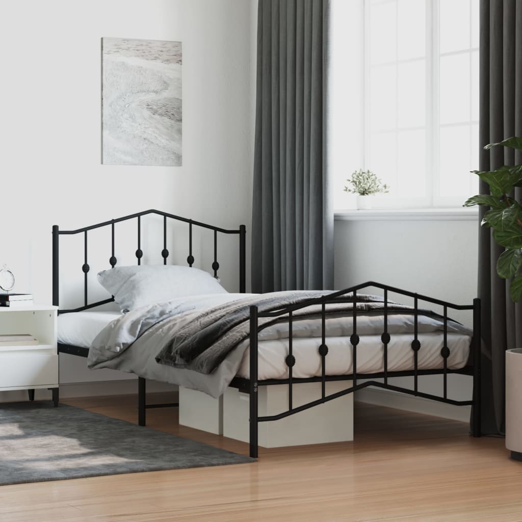 Metal Bed Frame 183X203 Cm King Size