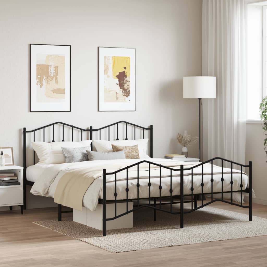 Metal Bed Frame 183X203 Cm King Size