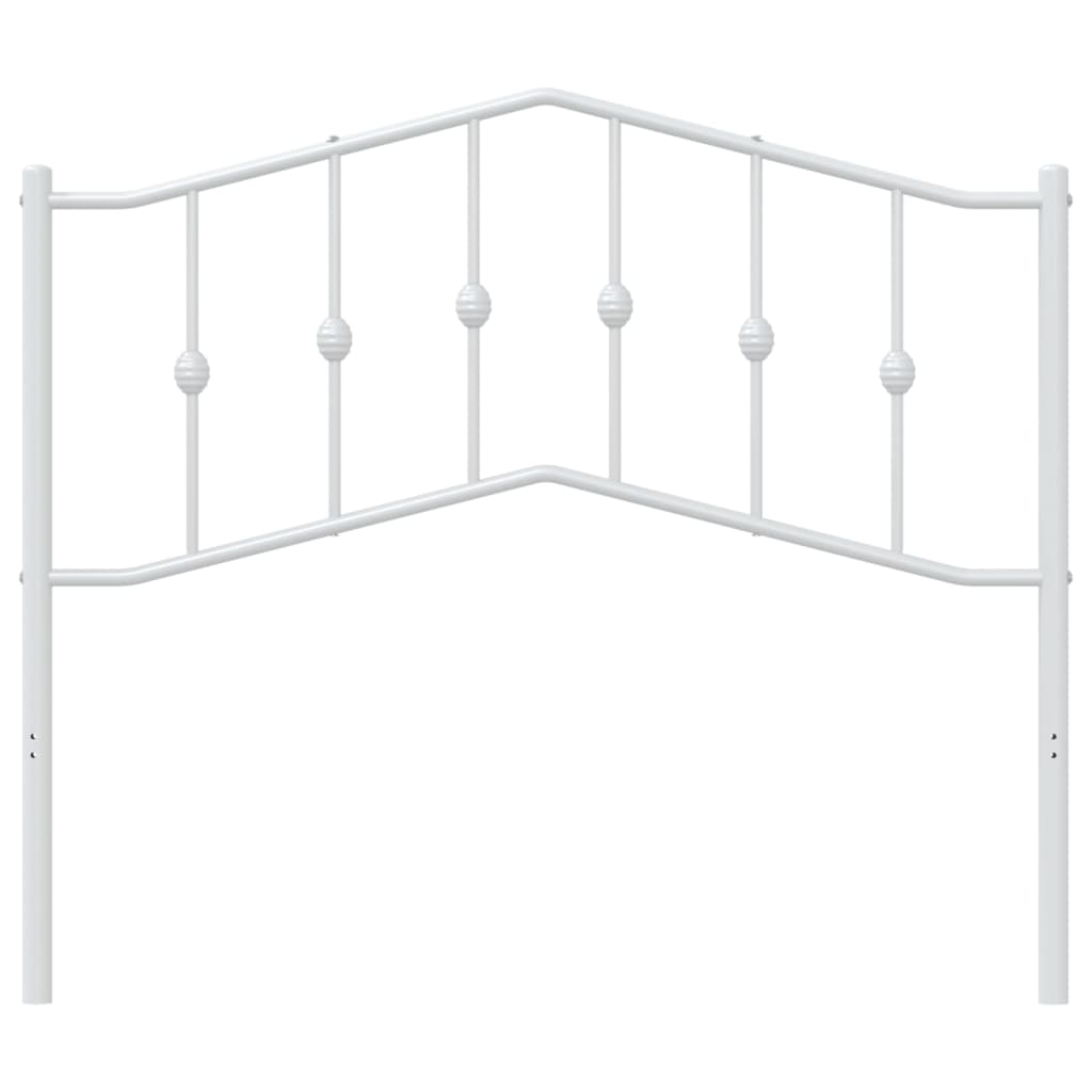 Metal Headboard White 107 cm