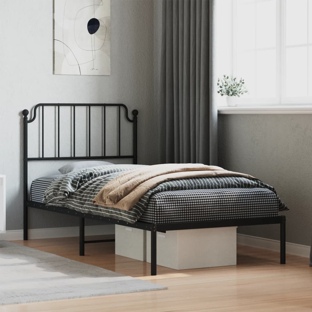 Metal Bed Frame With Headboard And Footboard 