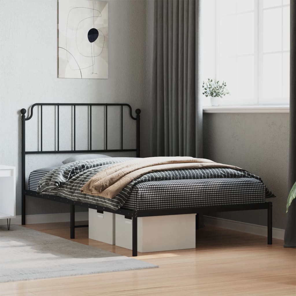 Metal Bed Frame With Headboard And Footboard 