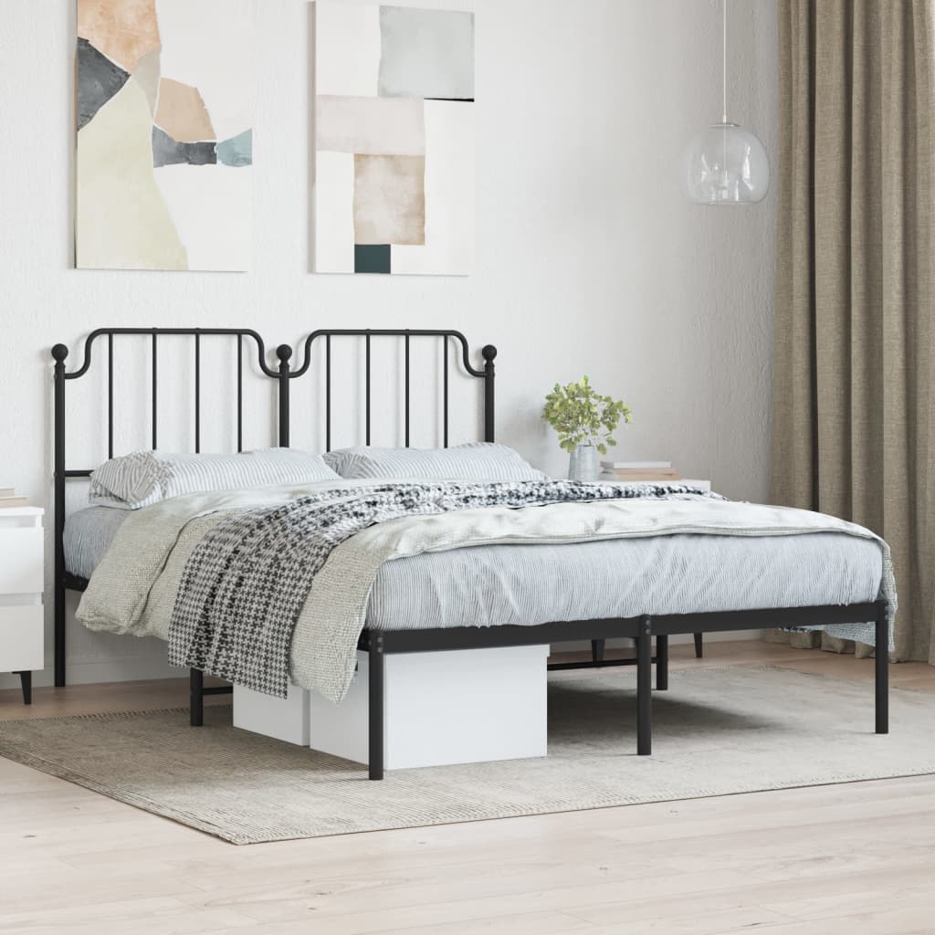 Metal Bed Frame With Headboard And Footboard 