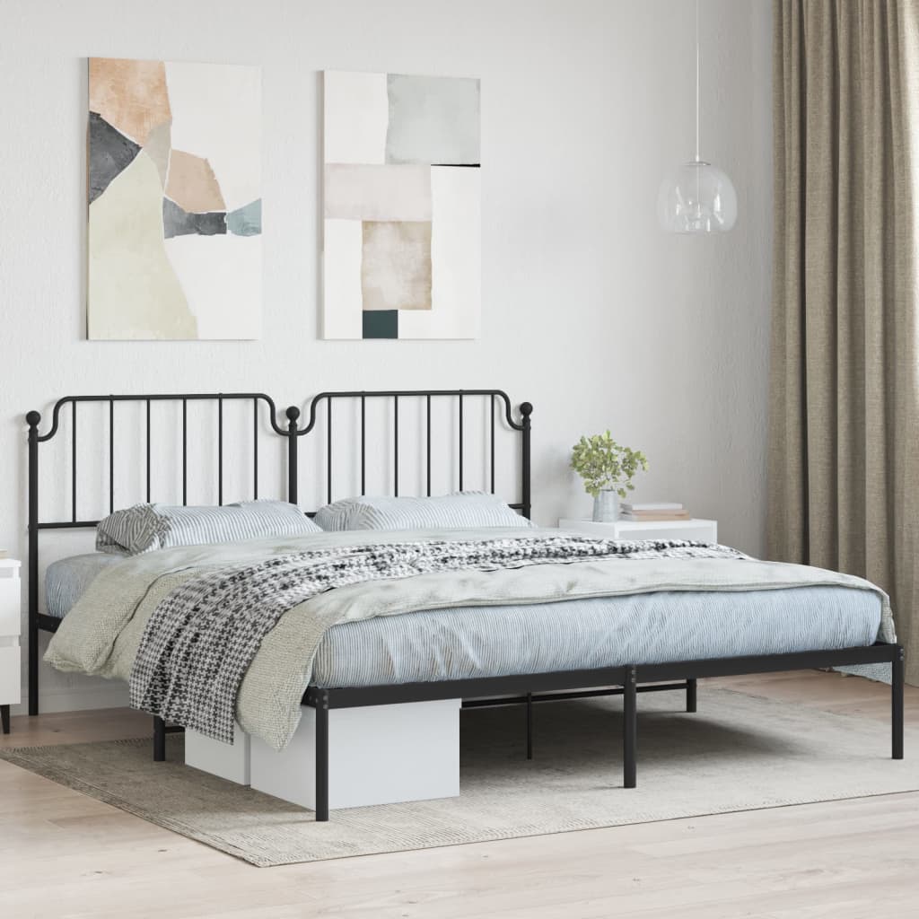 Metal Bed Frame With Headboard And Footboard 