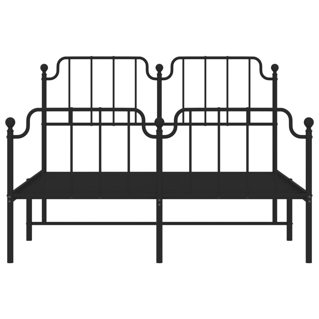 Metal Bed Frame With Headboard And Footboard 