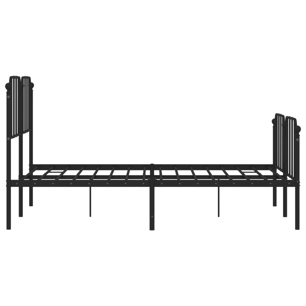 Metal Bed Frame With Headboard And Footboard 