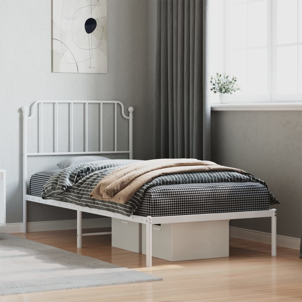 Metal Bed Frame With Headboard And Footboard 