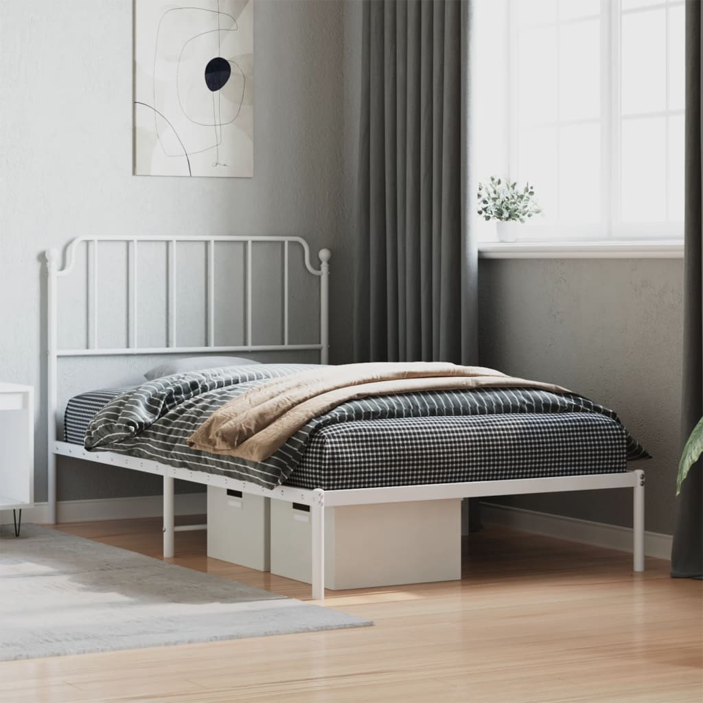 Metal Bed Frame With Headboard And Footboard 