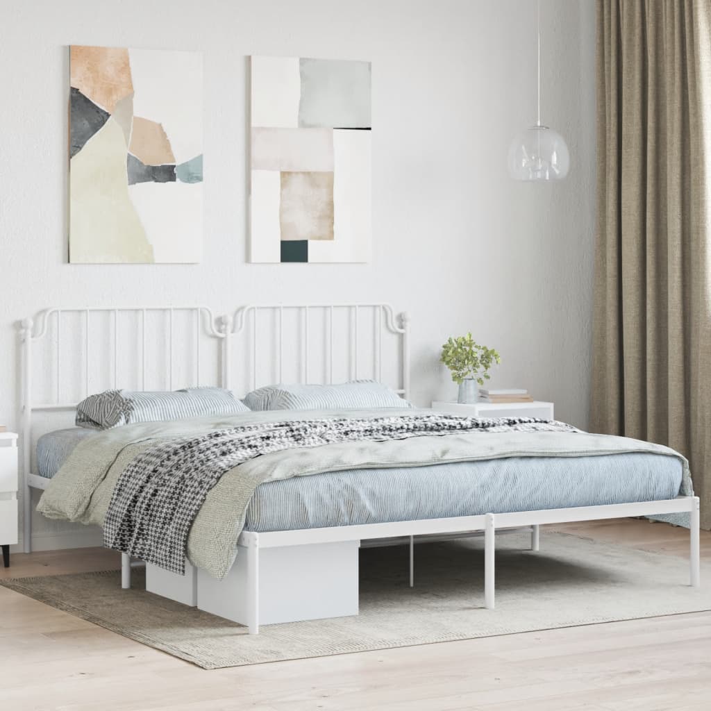 Metal Bed Frame With Headboard And Footboard 