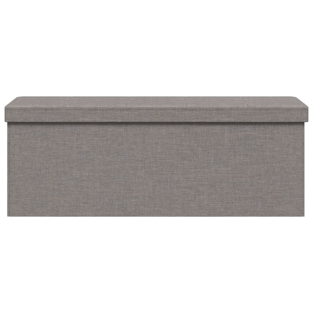 Storage Bench Foldable Faux Linen