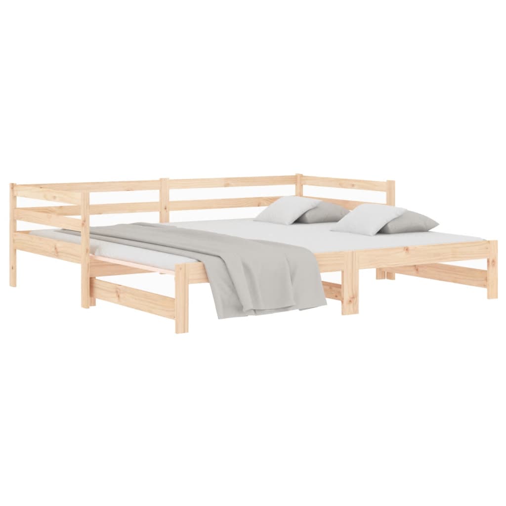 Day Bed With Trundle Solid Wood Pine