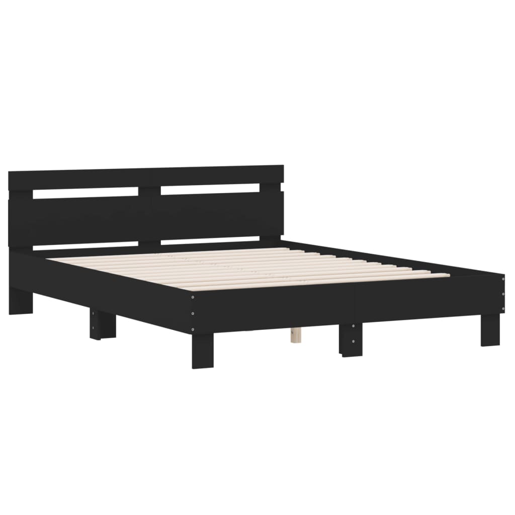 Bed Frame With Headboard Engineered Wood