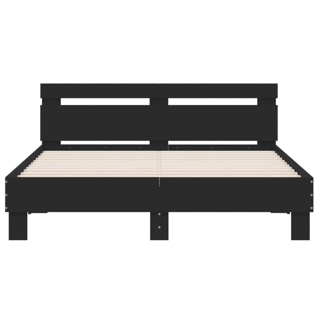 Bed Frame With Headboard Engineered Wood