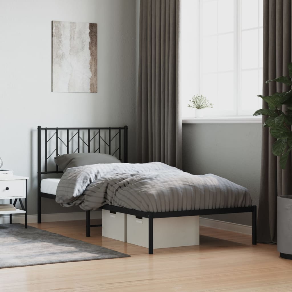 Metal Bed Frame With Headboard And Footboard 