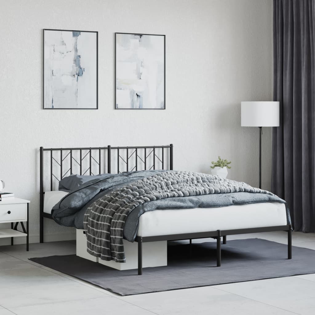 Metal Bed Frame With Headboard And Footboard 