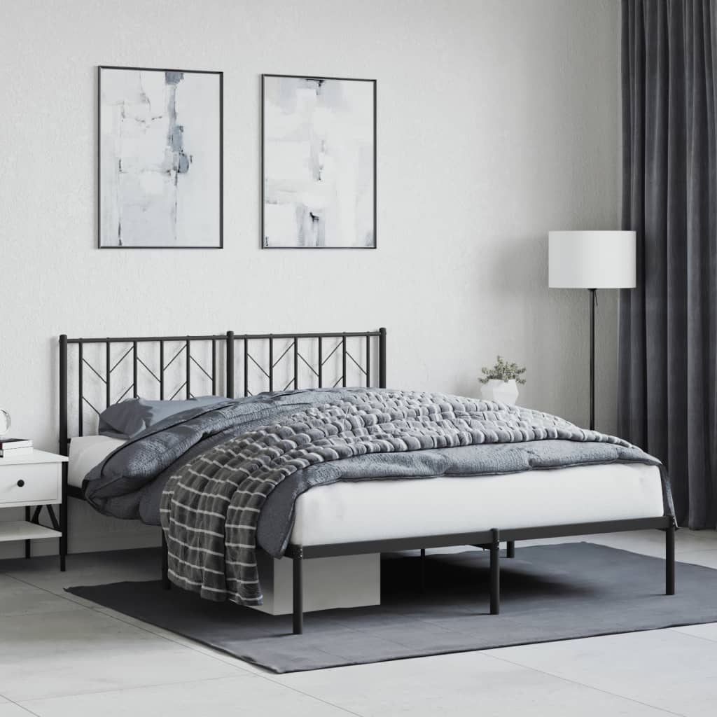 Metal Bed Frame With Headboard And Footboard 