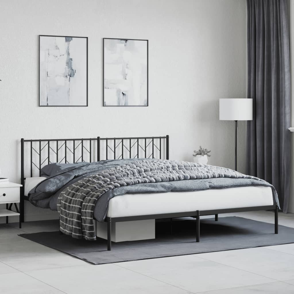 Metal Bed Frame With Headboard And Footboard 