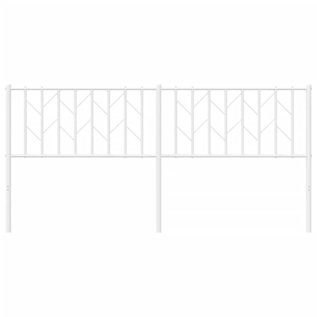 Metal Headboard White 183 cm