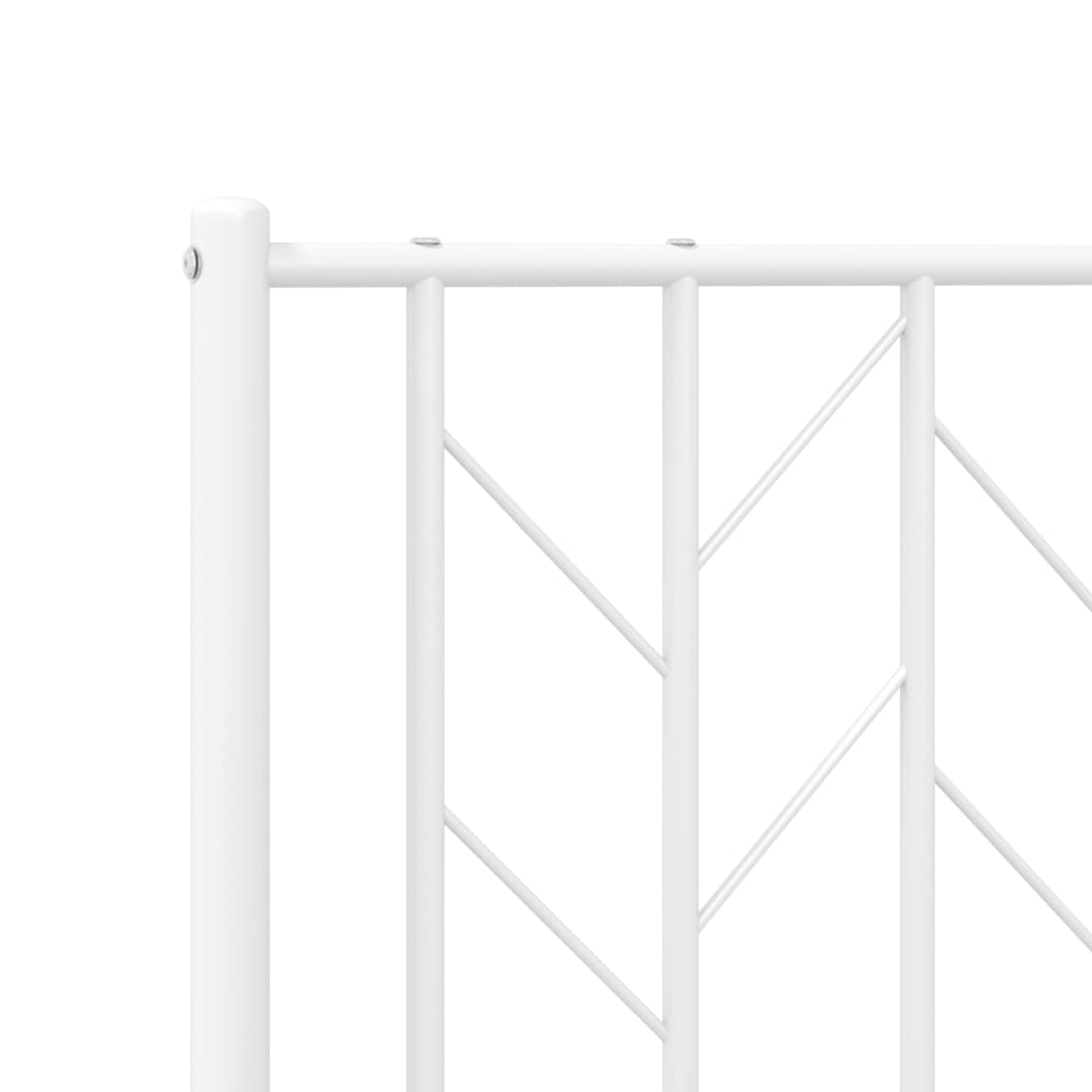 Metal Headboard White 183 cm