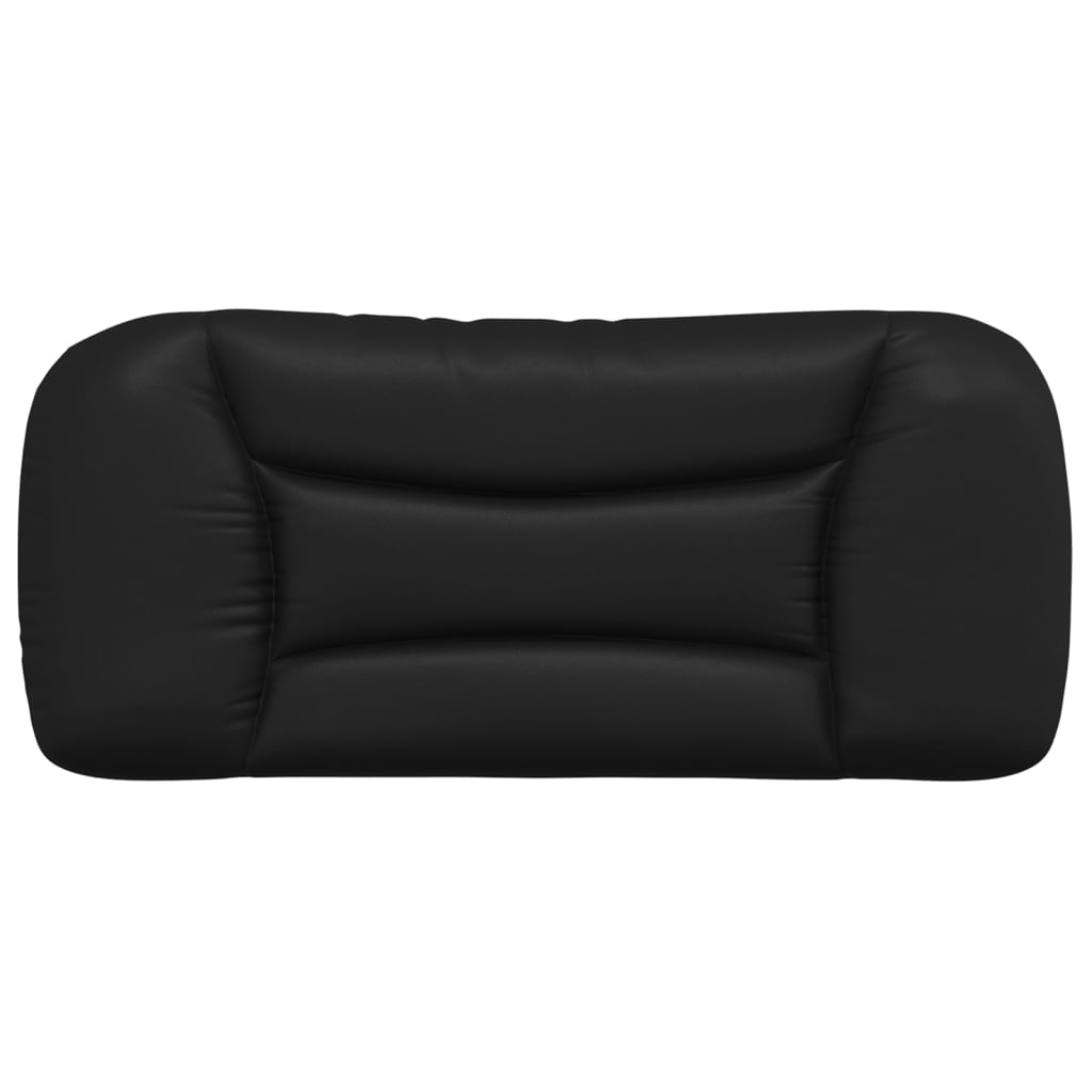 Headboard Cushion Black 90 cm Faux Leather