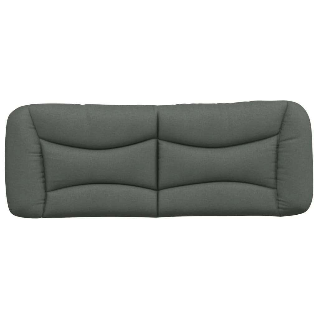 Headboard Cushion Dark Grey 137 cm Fabric