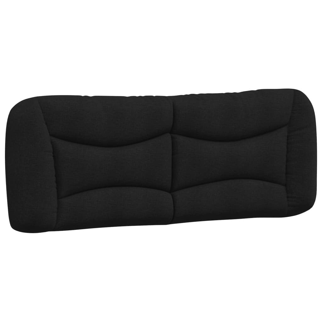 Headboard Cushion Black 137 cm Fabric