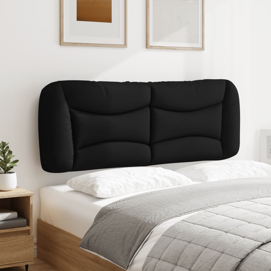 Headboard Cushion Black 137 cm Fabric