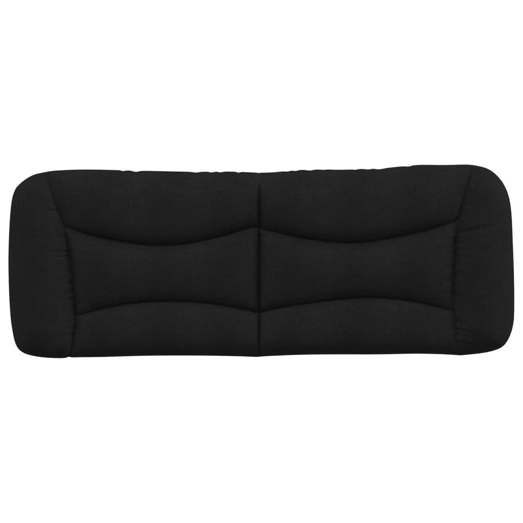 Headboard Cushion Black 137 cm Fabric