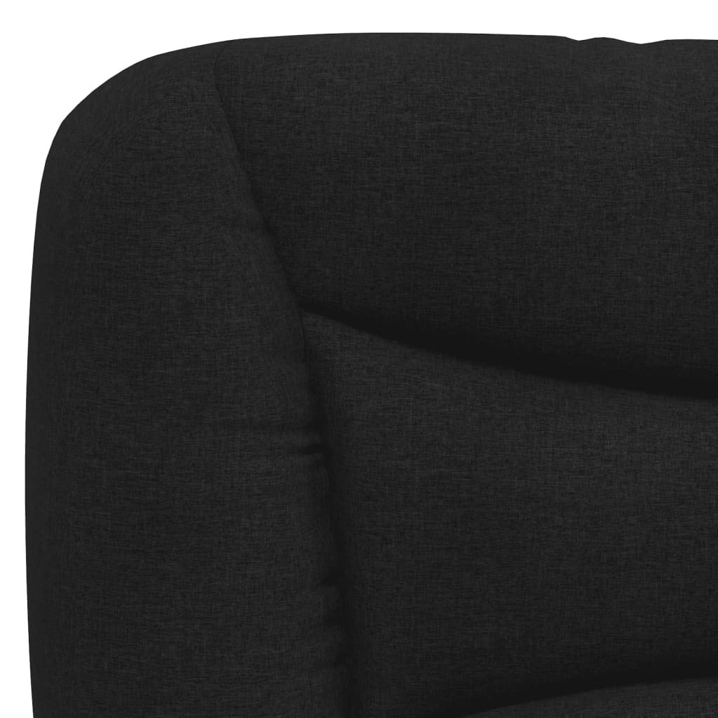 Headboard Cushion Black 137 cm Fabric