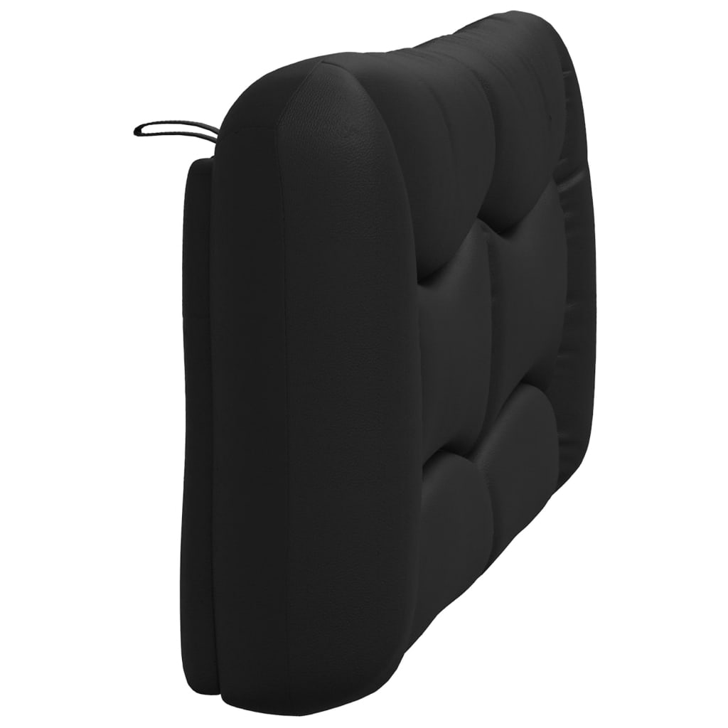 Headboard Cushion Black 137 cm Faux Leather