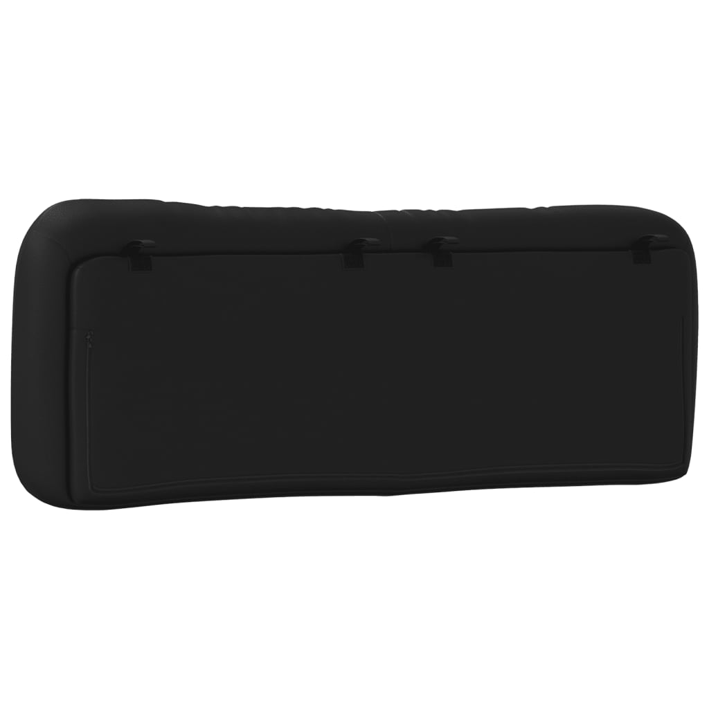 Headboard Cushion Black 137 cm Faux Leather