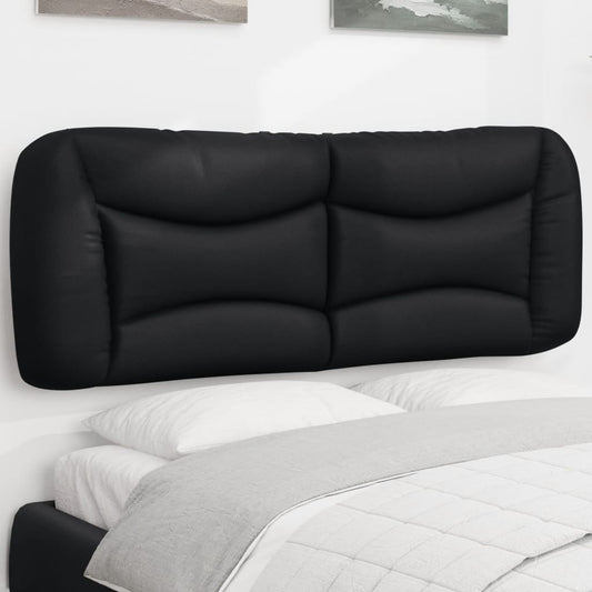 Headboard Cushion Black 137 cm Faux Leather