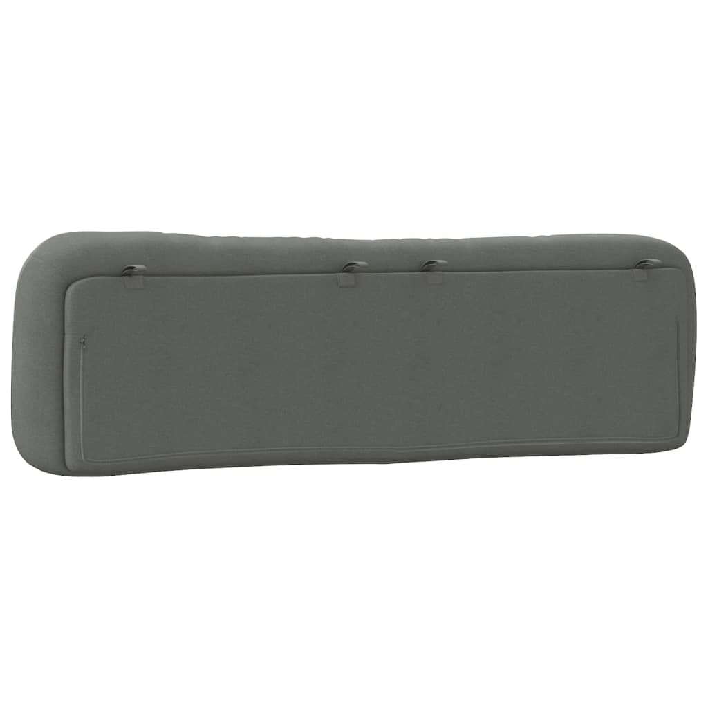 Headboard Cushion Dark Grey 180 cm Fabric