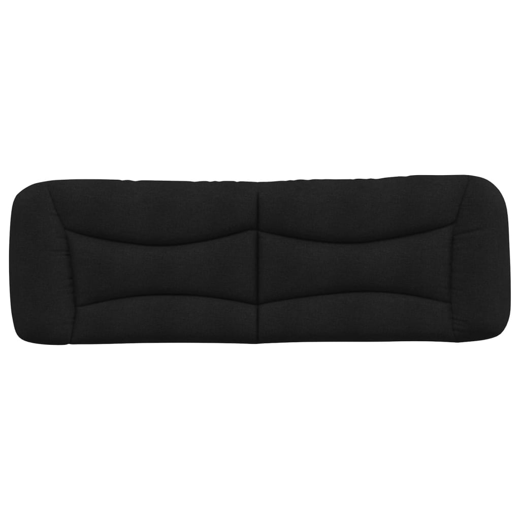 Headboard Cushion Black 152 cm Fabric