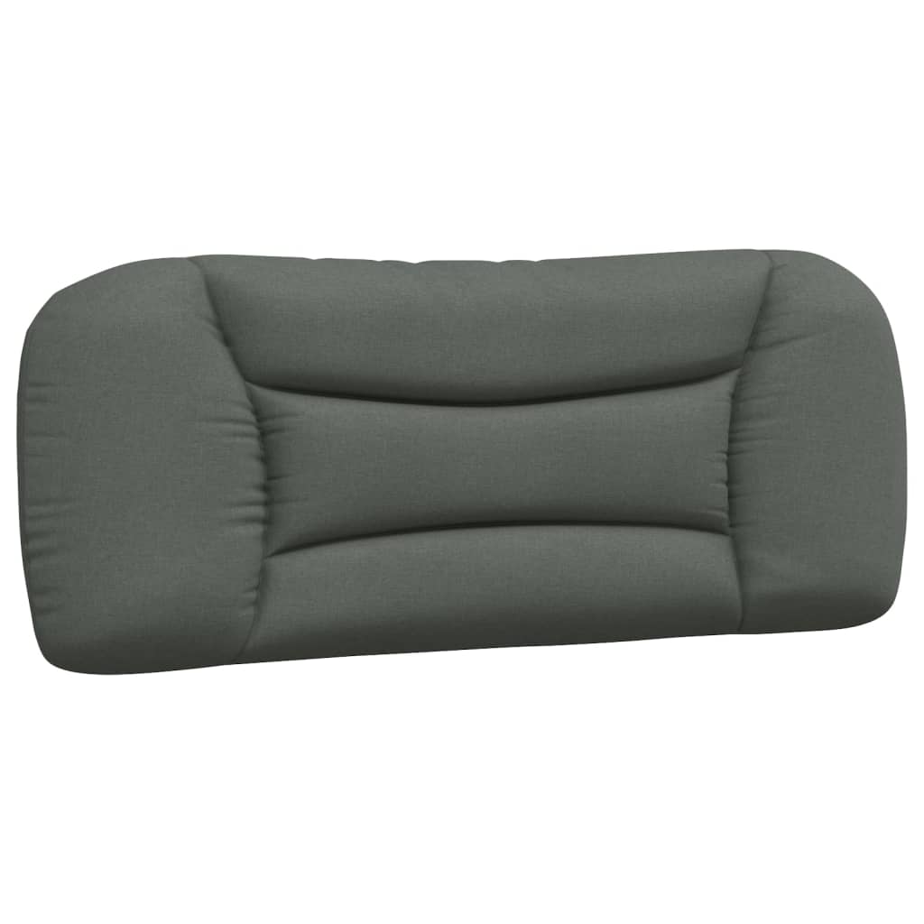 Headboard Cushion Dark Grey 107 cm Fabric