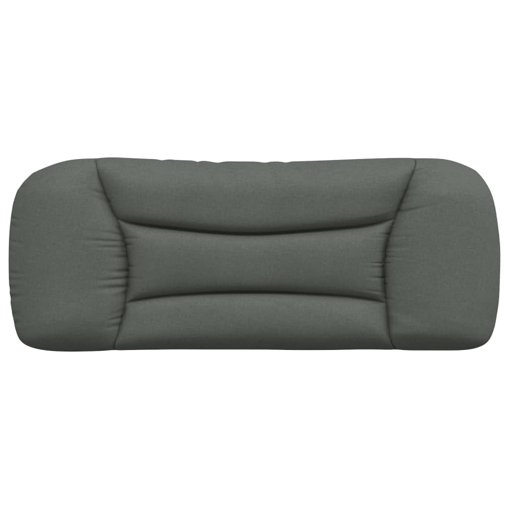 Headboard Cushion Dark Grey 107 cm Fabric