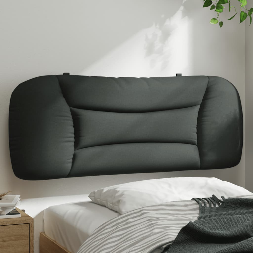 Headboard Cushion Dark Grey 107 cm Fabric