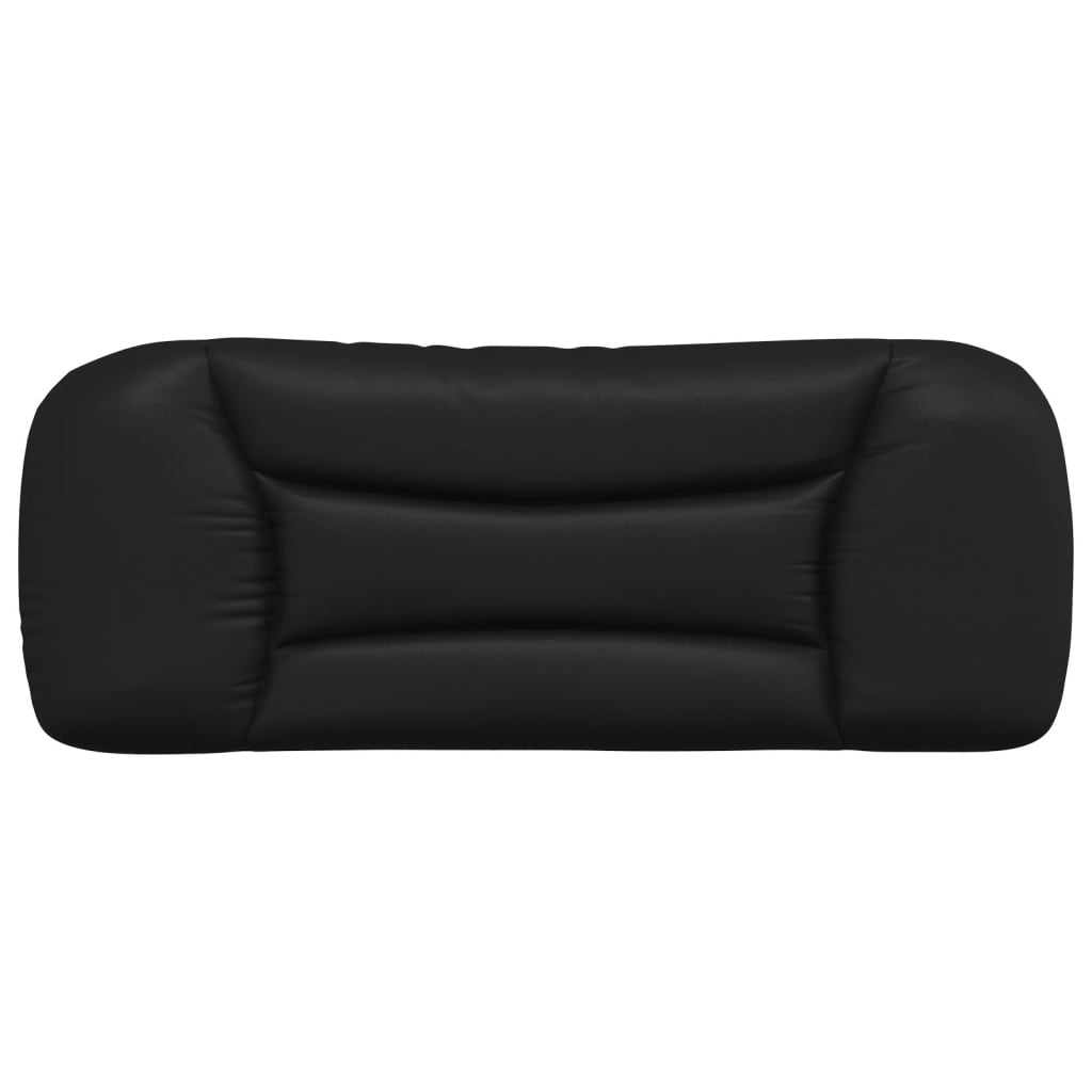 Headboard Cushion Black 107 cm Faux Leather