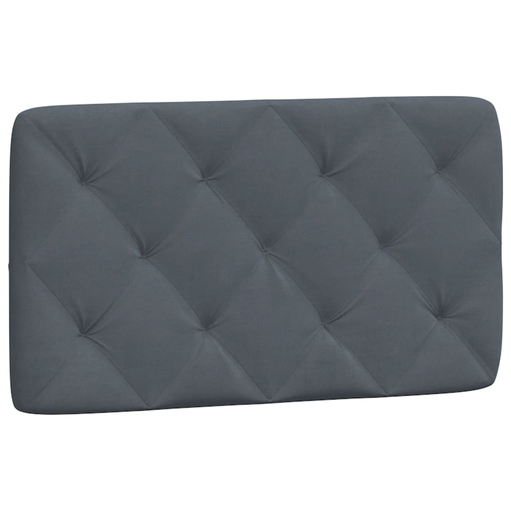 Headboard Cushion Dark Grey 90 cm Velvet