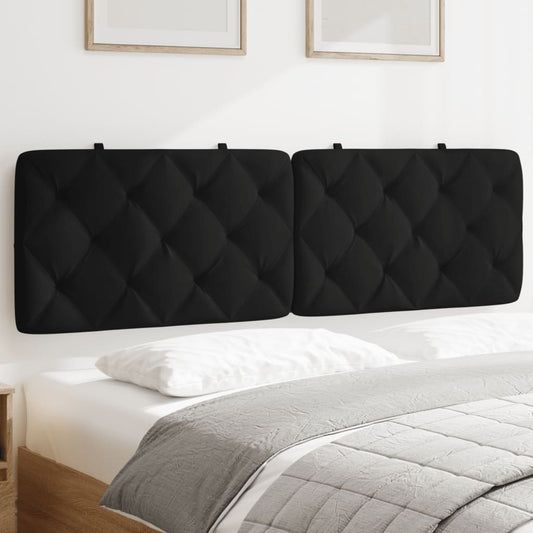 Headboard Cushion Black 152 cm Velvet