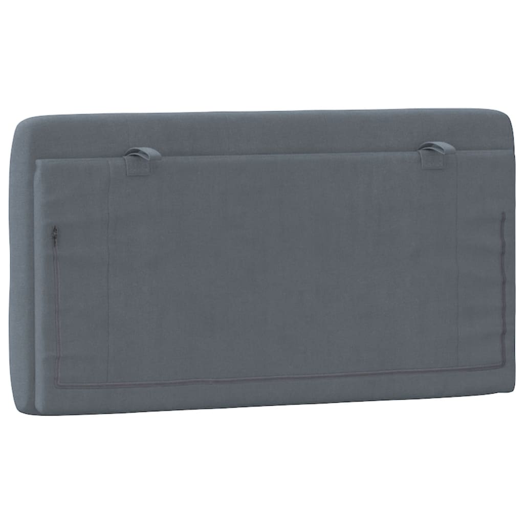 Headboard Cushion Dark Grey 107 cm King Single Velvet