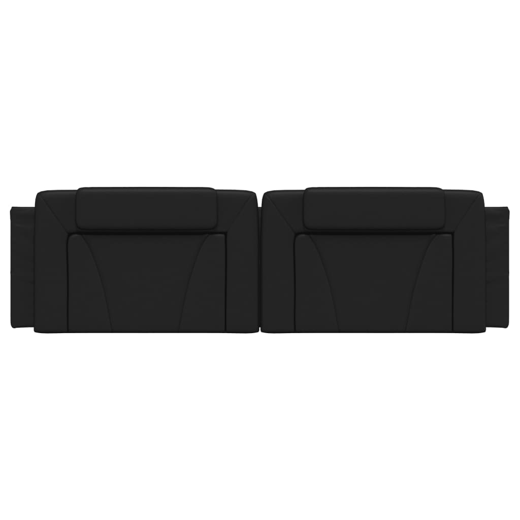 Headboard Cushion Black 180 cm Faux Leather