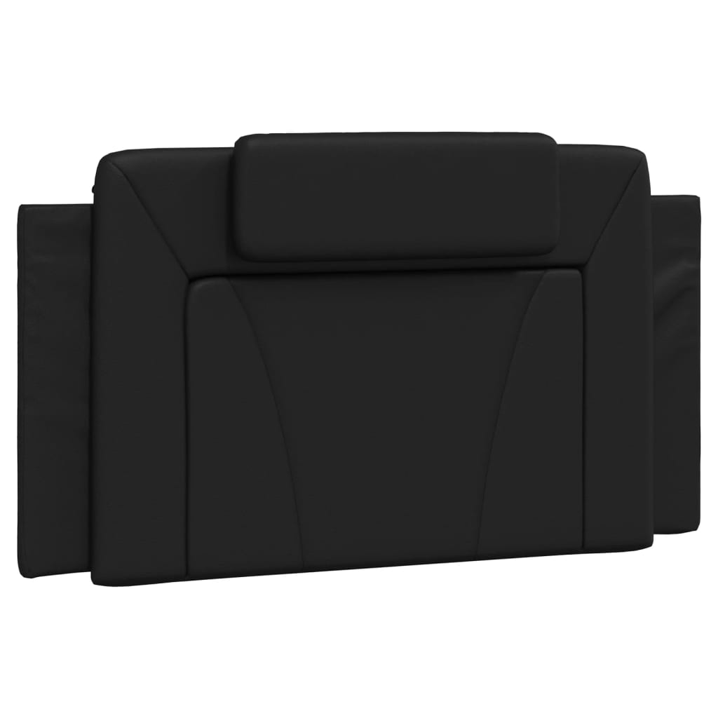 Headboard Cushion Black 107 cm Faux Leather