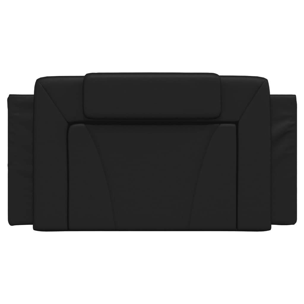 Headboard Cushion Black 107 cm Faux Leather