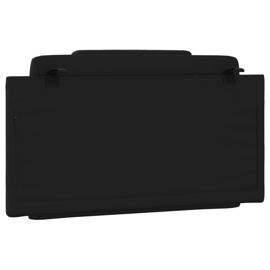 Headboard Cushion Black 107 cm Faux Leather