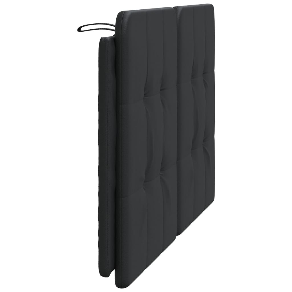 Headboard Cushion Black 137 cm Faux Leather