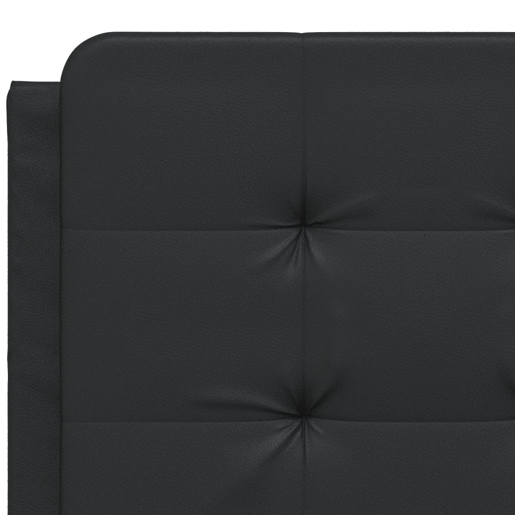 Headboard Cushion Black 137 cm Faux Leather