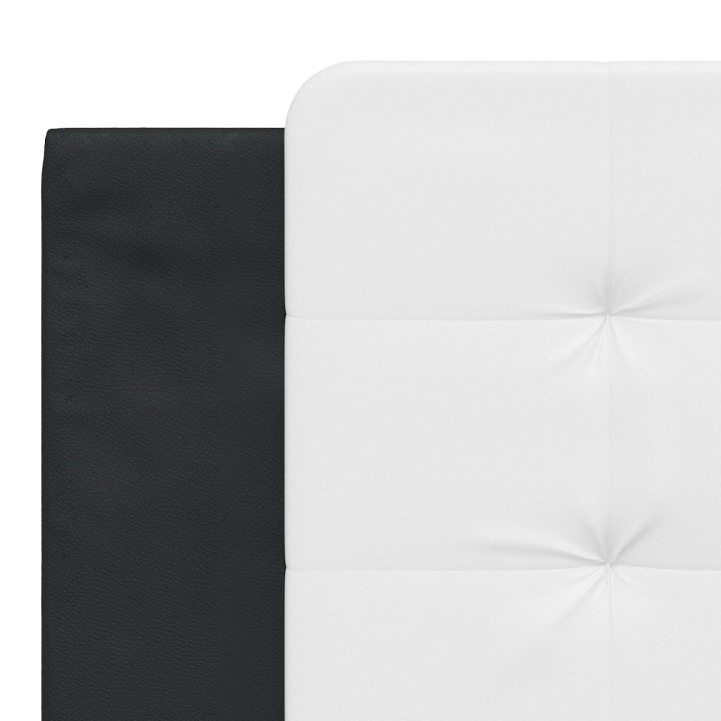 Headboard Cushion White and Black 180 cm Faux Leather