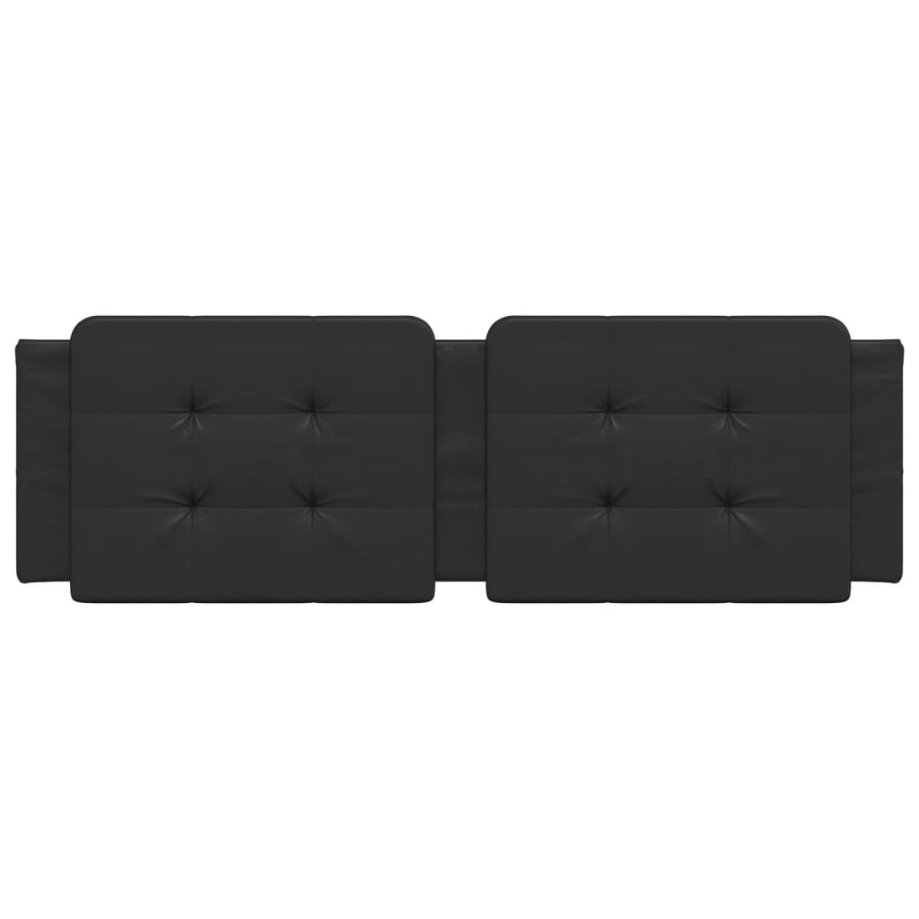 Headboard Cushion Black 152 cm Faux Leather