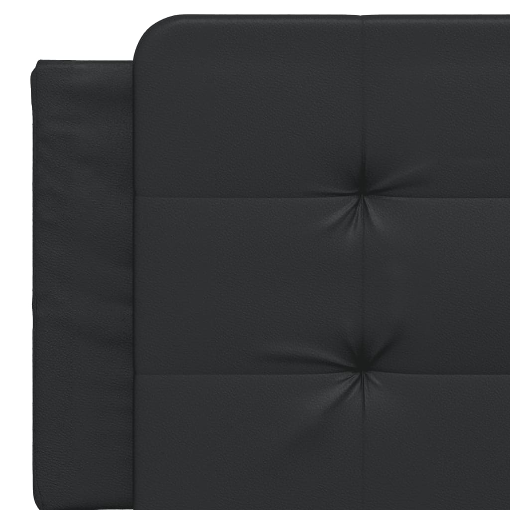 Headboard Cushion Black 152 cm Faux Leather