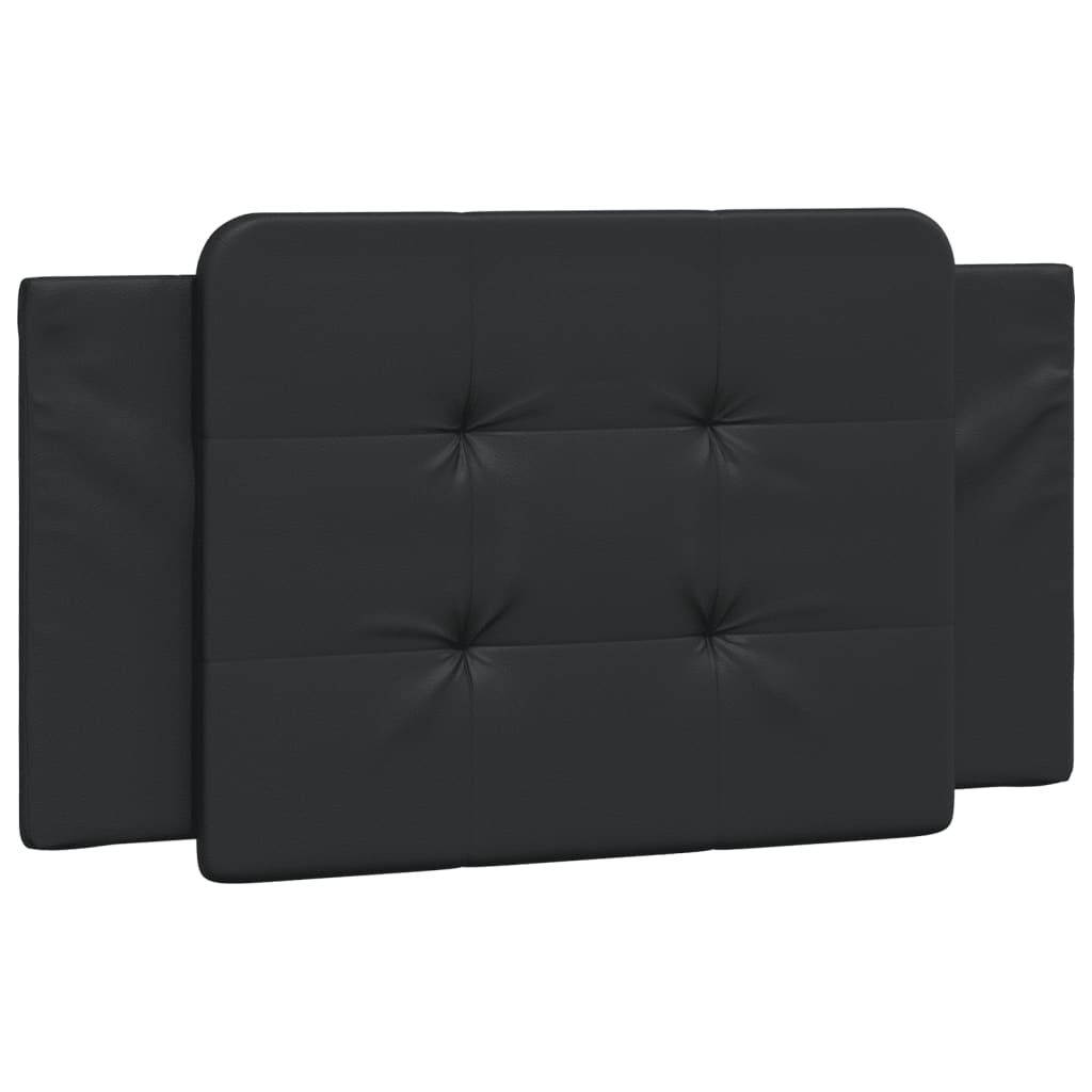 Headboard Cushion Black 107 cm Faux Leather